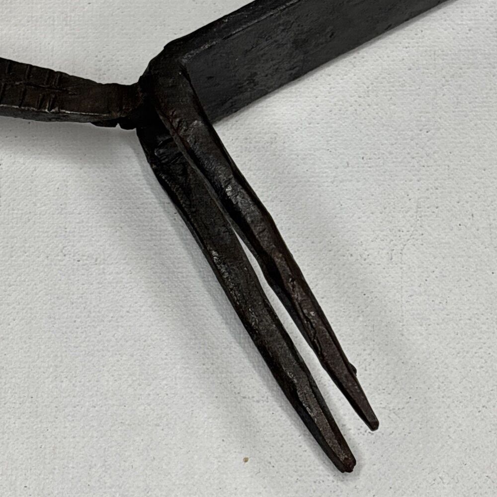 Vintage Mid-Century Modern Brutalist Forged Iron Gazelle Antelope Sculpture - Picture 11 of 16